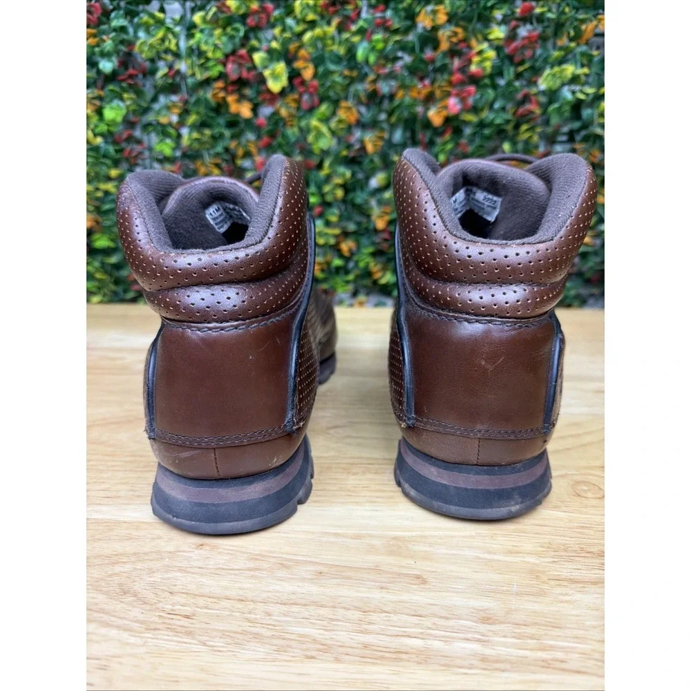 Timberland Euro Dub Hiker Boots Chocolate Brown Leather Y2K RARE‎ Classic Men 11